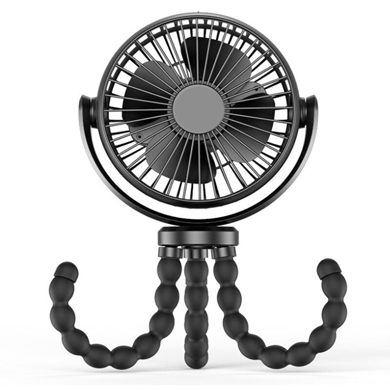 Professional title: "Compact USB Desktop Fan with Folding Design for Outdoor Use, Handheld Baby Stroller Fan, Small and Quiet Multifunctional Mini Fan for Summer"